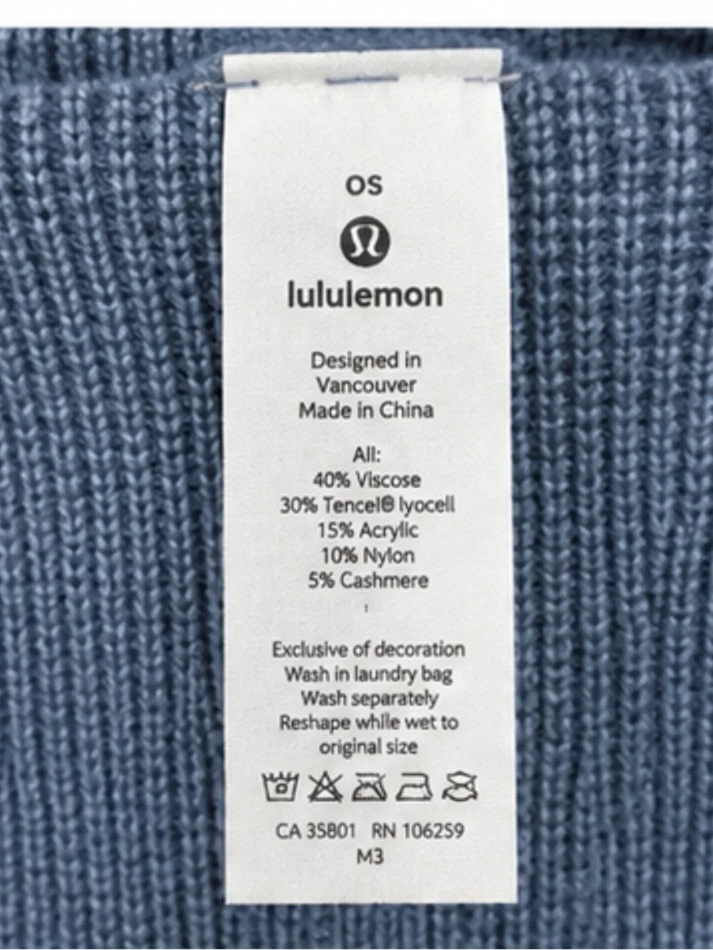 Like New Lululemon Forward Flow Poncho — Heathered Blue Charcoal OS #211